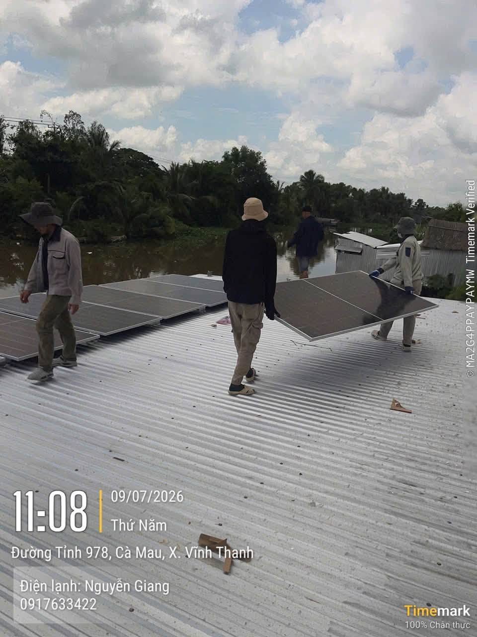 Nhà anh Khởi · Hệ 5,72 kWp · 9 tấm pin – Phước Long · 07/2026