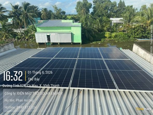 Điện mặt trời lưu trữ LuxPower – X. Vĩnh Thanh, Cà Mau